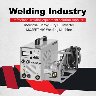 portable inverter technology mig250f mos three phase mig welder with co2 welding machine